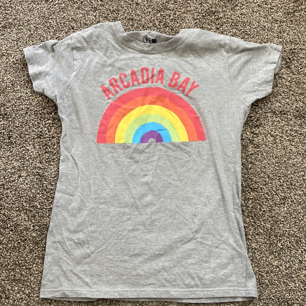 Life is Strange Arcadia Bay Pride Rainbow Tee
